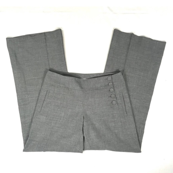 CAbi wide leg grey crosshatch Trouser pants size 4 - Picture 3 of 6